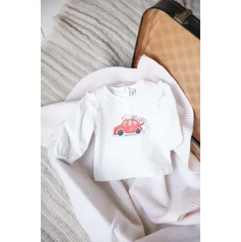 Dětské tričko s dlouhým rukávem Tartine et Chocolat bílá barva, TZ10011 TZ10011.80.94 00X, vel. 80