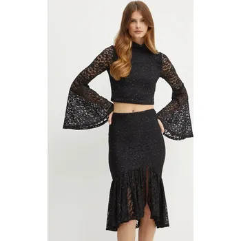 Dámská mikina Halenka Guess dámská, černá barva, s aplikací, W4BP37 KCG90 W4BP37.KCG90 99X, vel. L