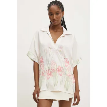 Dámská halenka Halenka Answear.LAB dámská, růžová barva, vzorovaná 7607.FKK 30X, vel. S/M