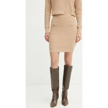 Dámská sukně Sukně s příměsí vlny Guess ZYLEE W4BD64.Z2WX0 béžová 80X, vel. XS