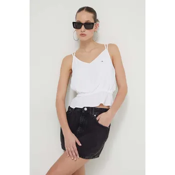 Dámská mikina Halenka Tommy Jeans DW0DW17802 bílá 00X, vel. L