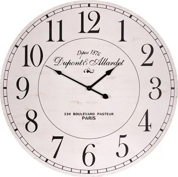 Hodiny Autronic Hodiny nástěnné - pr. 58 cm, MDF, vintage styl