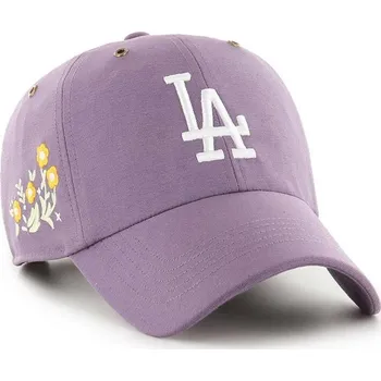 Kšiltovka Bavlněná baseballová čepice 47 brand MLB Los Angeles Dodgers B.PTLSD12GWS.II fialová 48X, vel. ONE SIZE