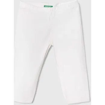 Dívčí legíny Dětské legíny United Colors of Benetton bílá barva, hladké 3MT1CF02J.G.NOS 00X, vel. 168