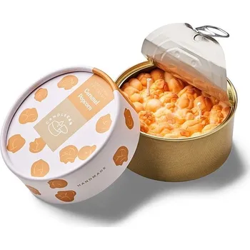 Svíčka Vonná svíčka CandleCan Caramel Popcorn can.popcorn bílá 00A
