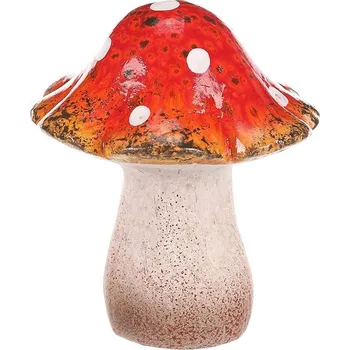 Vánoční dekorace Autronic Houba - keramická dekorace, muchomůrka červená, sada 6 ks
