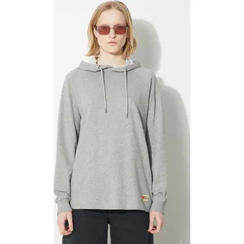 Dámská mikina Bavlněná mikina Fjallraven Vardag Hoodie W dámská, šedá barva, s kapucí, melanžová, F86987.020.999 90X, vel. M