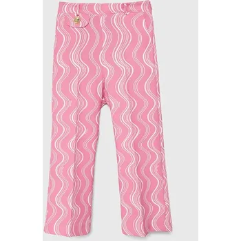 Dětské kalhoty Pinko Up růžová barva, vzorované S4PIJGPA055 30X, vel. 164