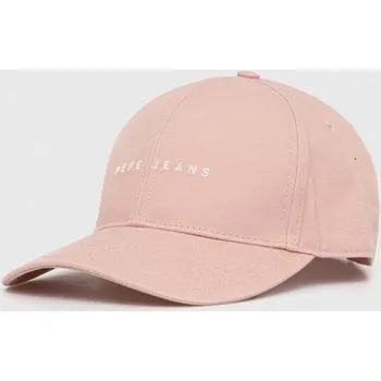 Čepice Bavlněná baseballová čepice Pepe Jeans NATHAN zelená barva, s aplikací, PM040535 30X, vel. ONE SIZE