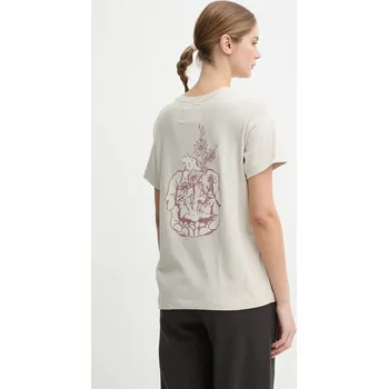 Bavlněné tričko Champion 117497 béžová 80X, vel. L