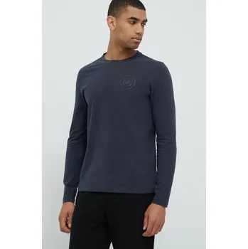 Pánské tričko Bavlněné tričko s dlouhým rukávem MICHAEL Kors 6BR6K11011 námořnická modř 59X, vel. S