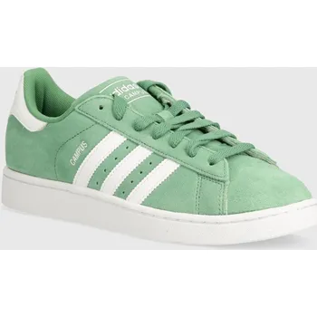 Pánské tenisky Semišové tenisky adidas Originals Campus 2 zelená barva, IE9069 07A, EUR 44