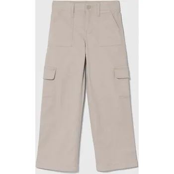 Chlapecké kalhoty Dětské kalhoty Abercrombie & Fitch béžová barva, hladké KI256.3003 08X, vel. 110-120