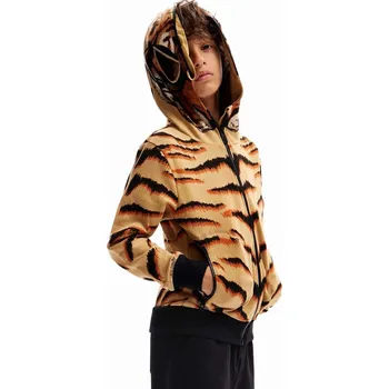 Chlapecká mikina Dětská bavlněná mikina Desigual 24SBSK01 béžová 80X, vel. 152