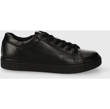 Chlapecké tenisky Dětské kožené sneakers boty Geox NASHIK J45ECA.08510.28.35 černá 99X, EUR 28