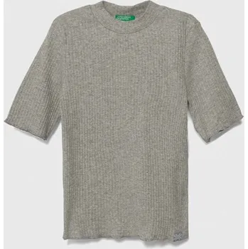 Dětské tričko United Colors of Benetton šedá barva 3F1AC10E2.G.SEASONAL 90X, vel. 130