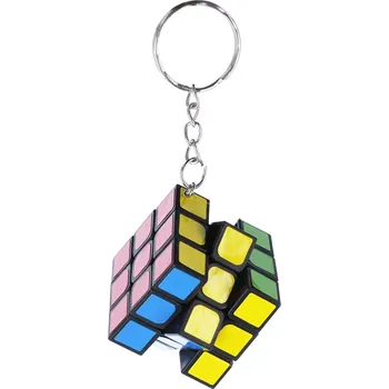 Klíčenka s mini hlavolamovou kostkou 3×3