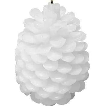 Svíčka LED svíčka Deluxe Homeart 10 x 13 cm RF.XMAS.0011 bílá 00X