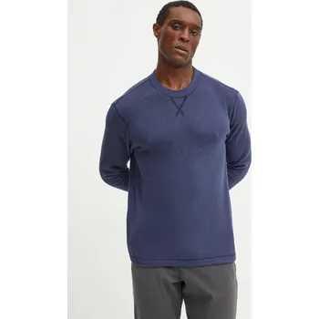 Pánská mikina Pyžamová mikina United Colors of Benetton pánská, tmavomodrá barva, hladká, 3Q414M01T 59X, vel. L