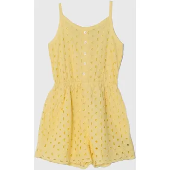 Dětská móda Bavlněná kombinéza Abercrombie & Fitch KI259.4042 žlutá 10X, vel. 150/157