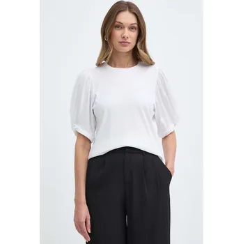 Pánské tričko Bavlněné tričko Silvian Heach bílá barva GPP24099TS 00X, vel. L