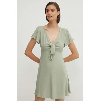 Dámské šaty Šaty Pepe Jeans NANI zelená barva, mini, PL953568 77X, vel. S