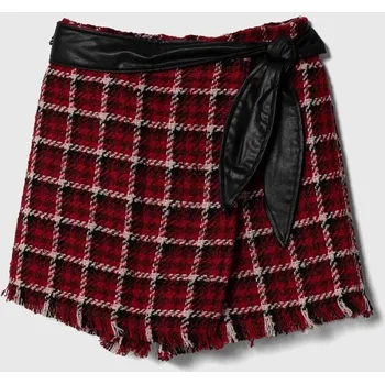 Chlapecké kraťasy Dětské šortky z vlněné směsi Sisley nastavitelný pas 41E0Y900N.G.SEASONAL červená 33X, vel. 110