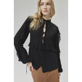 Košile Answear.LAB WA24.KDD007 černá 99X, vel. XS