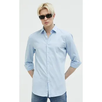 Pánská košile Košile HUGO pánská, regular, s italským límcem 50490119 modrá 05X, vel. 39