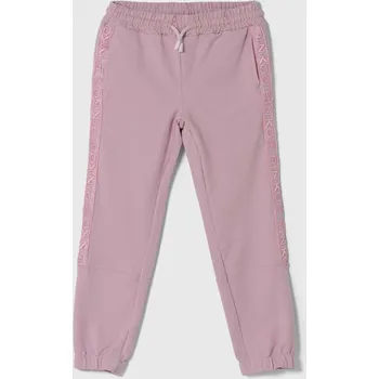 Dětské tepláky Pinko Up růžová barva, s aplikací S4PIJGFP187 03X, vel. 152