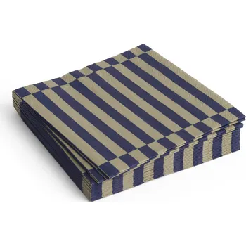 Papírový ubrousek Hay, Papírové ubrousky Hay Pattern 33 x 33 cm, pískovo-granátové pruhy, 20 ks - Formadore