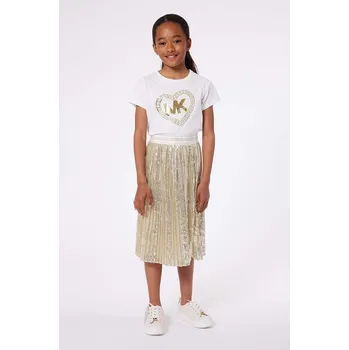 Dámská sukně Dětská sukně Michael Kors žlutá barva, midi, áčková R30043.102.108 10X, vel. 108