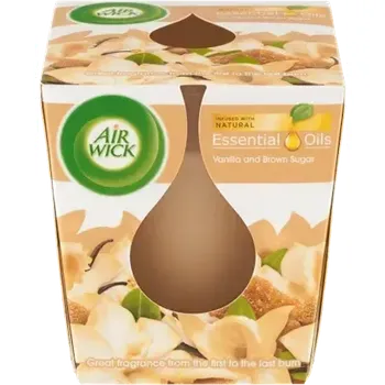 Svíčka SVÍČKA AIRWICK VANILKA+KARAMEL 105G