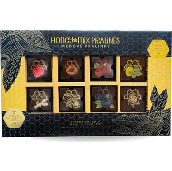 Bonboniéra HoneyMix Medové pralinky plněné ochuceným medem 8x12 g