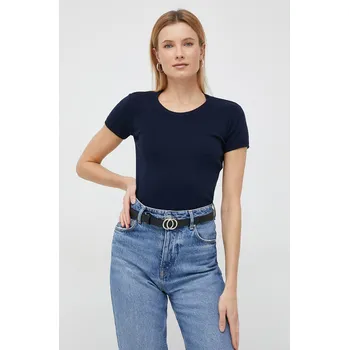 Dámský svetr Bavlněný svetr United Colors of Benetton tmavomodrá barva 1091D1M10.016 59X, vel. XL