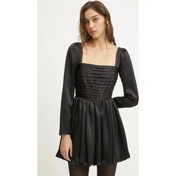 Dámské šaty Šaty Abercrombie & Fitch černá barva, mini, KI159-5085 KI159.5085.900 99X, vel. XS