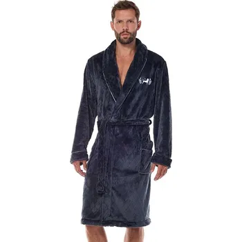 Pánský župan Pánský župan Ready II šedý s protlačeným vzorem XL