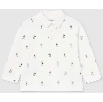 Dětská móda Dětská bavlněná polokošile Mayoral 2182.3A.Baby.9BYH béžová 01X, vel. 68