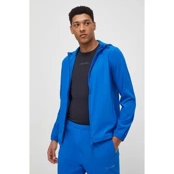 Pánská móda Větrovka Calvin Klein Performance 00GMS4O520 modrá 55X, vel. S