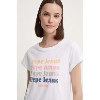 Bavlněné tričko Pepe Jeans EILEEN PL505894 bílá 00X, vel. S