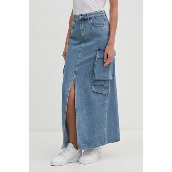 Dámská sukně Sukně Sisley modrá barva, midi, 4AGWL0025 55J, vel. 26