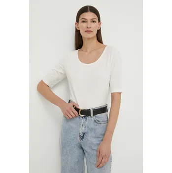 Pánské tričko Tričko Marc O'Polo béžová barva, 403308751355 01X, vel. S