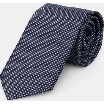 Kravata Hedvábná kravata Eton tmavomodrá barva, A00031553 A00031553.NOS 59A, vel. 80