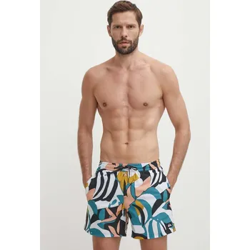 Pánské kraťasy Plavkové šortky Quiksilver růžová barva AQYJV03144 MLC, vel. S