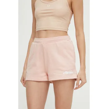 Dámské kraťasy Kraťasy Ellesse Kyrana Short dámské, růžová barva, s potiskem, medium waist, SGP16456 30X, vel. S