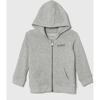 Chlapecká mikina Dětská bavlněná mikina Guess N3YQ07.KAUG0.9BYX šedá 90X, vel. 88-96