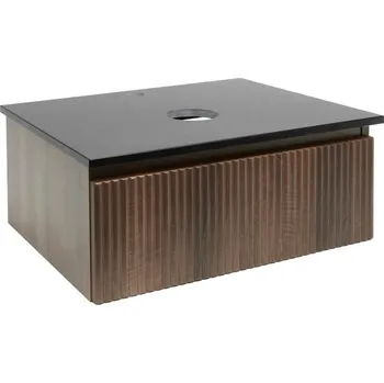 Ložnice Swiss aqua technologies Koupelnová skříňka s deskou z umělého kamene SAT Evolution 78x30x44,8 cm ořech mat SATEVO80NATK