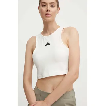 Top adidas City Escape dámský, béžová barva, JD8185 01X, vel. M