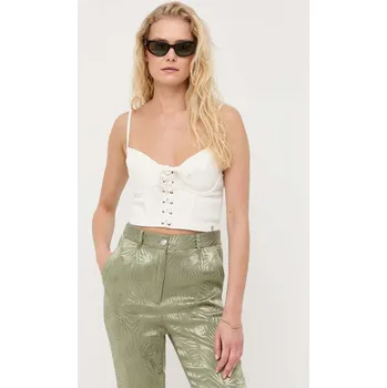 Dámské oblečení Top Guess W3GH04.D4ZU1 béžová 01X, vel. L