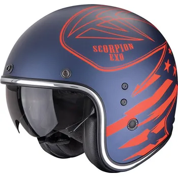 Motodoplněk SCORPION přilba BELFAST EVO Dawg matt blue/red - 2XL